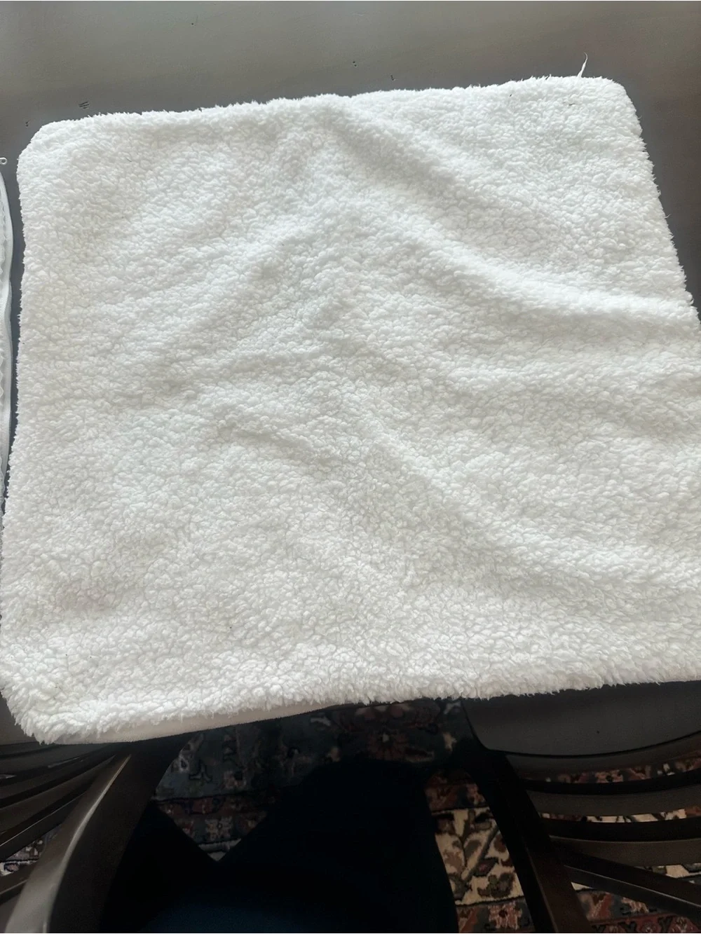 Pottery Barn sherpa Euro shams (2) 26 x 26